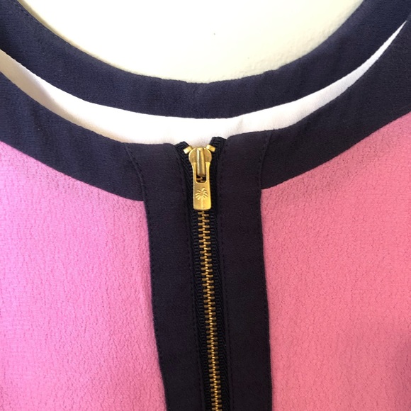 Lilly Pulitzer Dress Pink Navy 4 - Picture 5 of 7